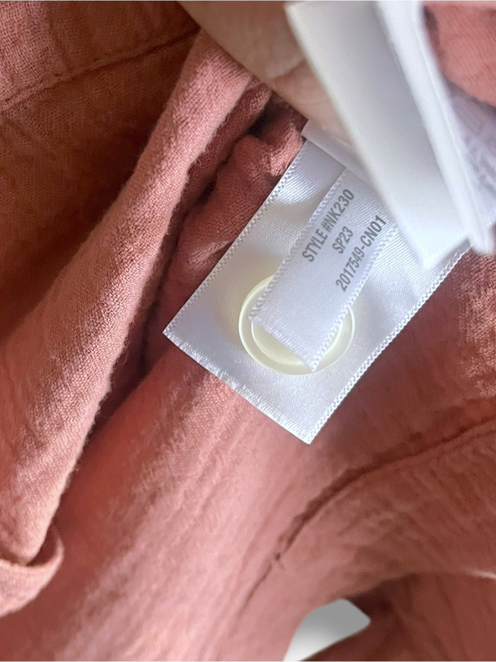 Madewell Dusty Rose Double Gauze Camp Shirt Button Front Boho Blouse Medium - Picture 7 of 7